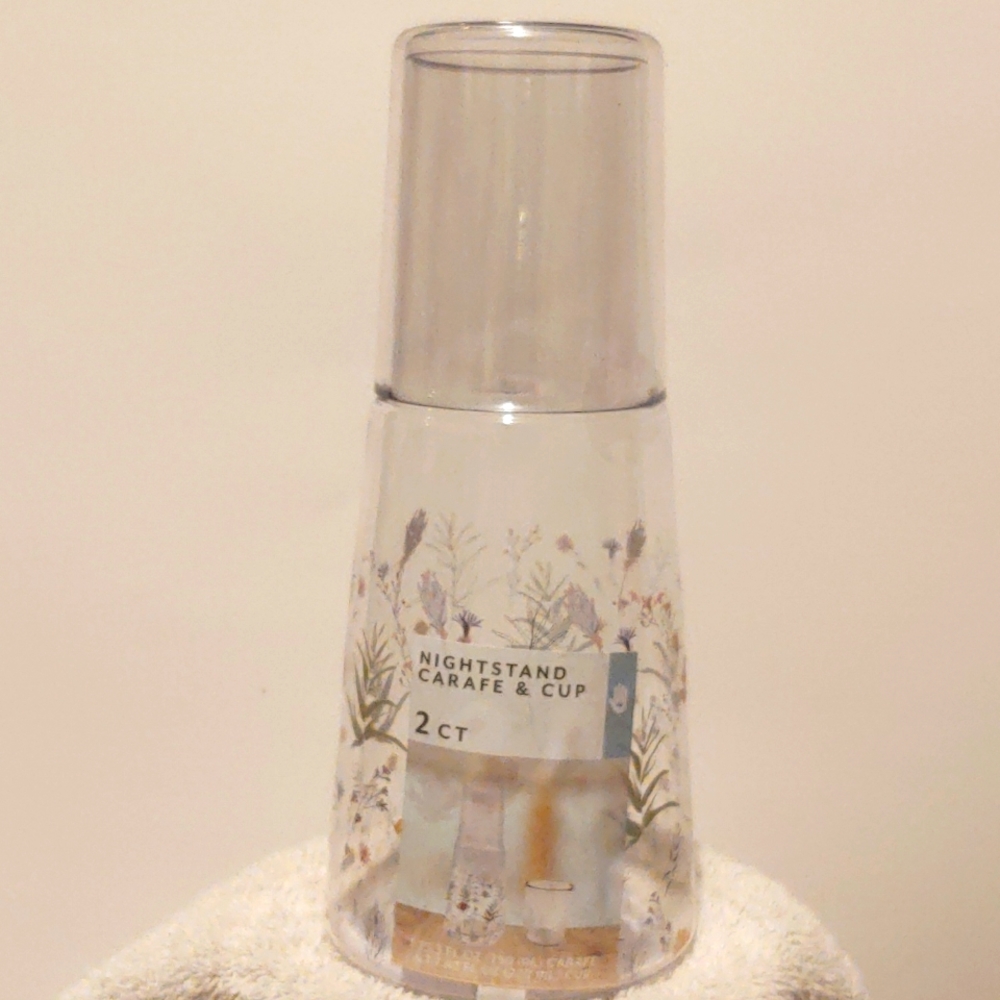 Nightstand Carafe & Cup